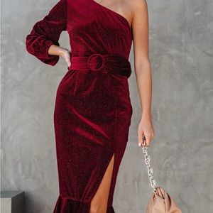 Vici Velvet One shoulder dress - Never worn